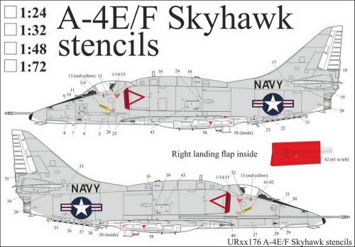 A-4E/F Skyhawk stencils