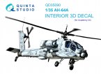 3D Декаль интерьера кабины AH-64A (Academy)