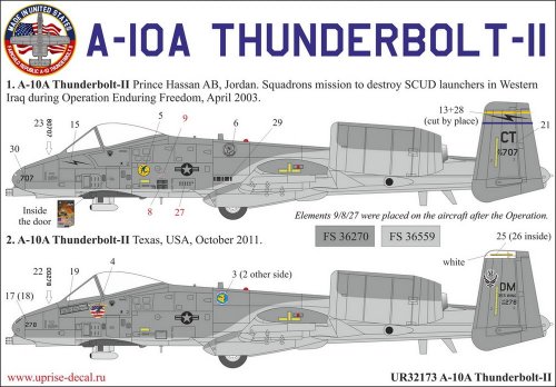 A-10A Thunderbolt SCUD Hunter with stencils