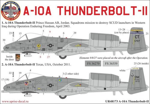 A-10A Thunerboult "SCUD hunter" with stencils