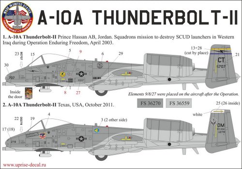 A-10A Thunderbolt SCUD Hunter with stencils