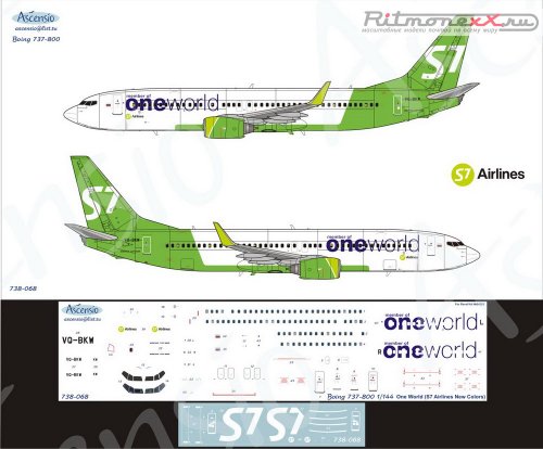    Boeing 737-800 One World (S7 Airlines new)
