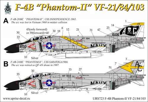   F-4B Phantom VF-21/VF-84/VF-103