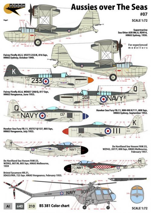 Aussies over The Seas - RAN Carrier-borne aircraft 1949-1980