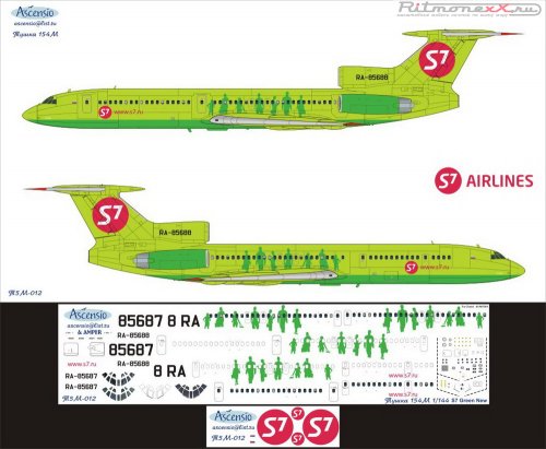   -154  S7 Airlines (RA-85687, RA-85688)