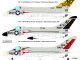    Douglas F4D Skyray - 4 marking options:  VF-23, VF-74, VF-162, VF-213 (Vixen)