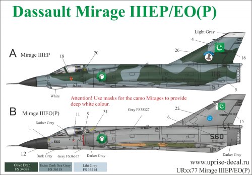   Mirage IIIEP/EP(O) Pakistan Air Force