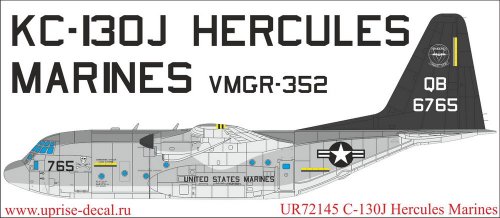   KC-130J Hercules Marines with stencils