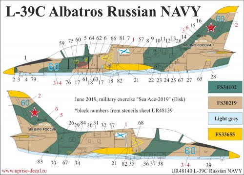   L-39C Albatros Russian NAVY with stencils