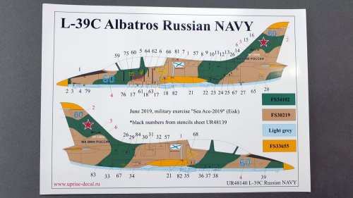   L-39C Albatros Russian NAVY with stencils