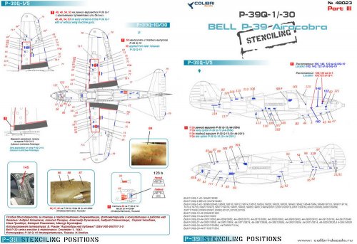   Bell -39 Stenciling  Part III (P-39 Q)