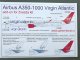      Airbus A350 Virgin Atlantic add-on for Zvezda kit (decal+masks) (UpRise)