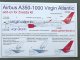      Airbus A350 Virgin Atlantic add-on for Zvezda kit (decal+masks) (UpRise)