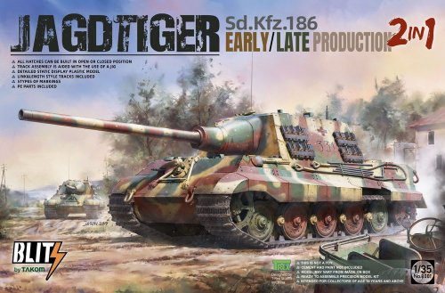 !  ! Jagdtiger Sd.Kfz.186 Early / Late Production, 2 in 1