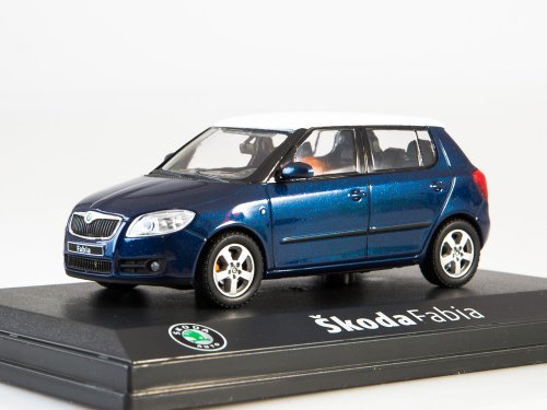 !  ! Skoda Fabia II - Storm Blue Met. with White Roof