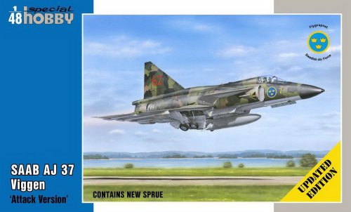 !  ! SAAB AJ 37 Viggen "Attack Version 1/48 - Updated edition