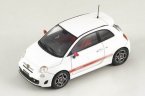 !  ! FIAT 500 Abarth WHITE WITH RED STRIPES 2008