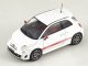   !  ! FIAT 500 Abarth WHITE WITH RED STRIPES 2008 (Spark)