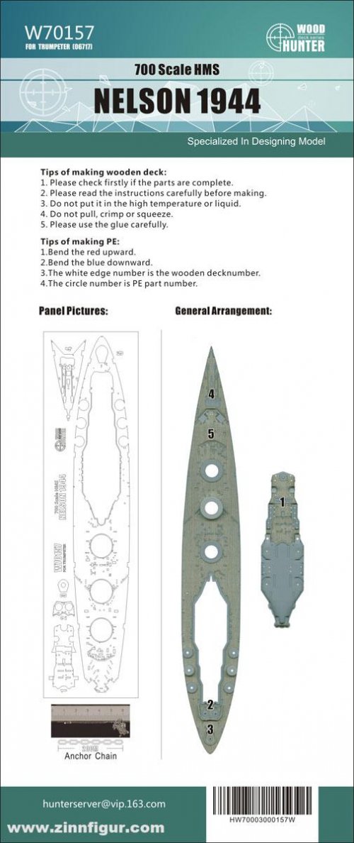 HMS NELSON 1944?FOR TRUMPETER 06717?