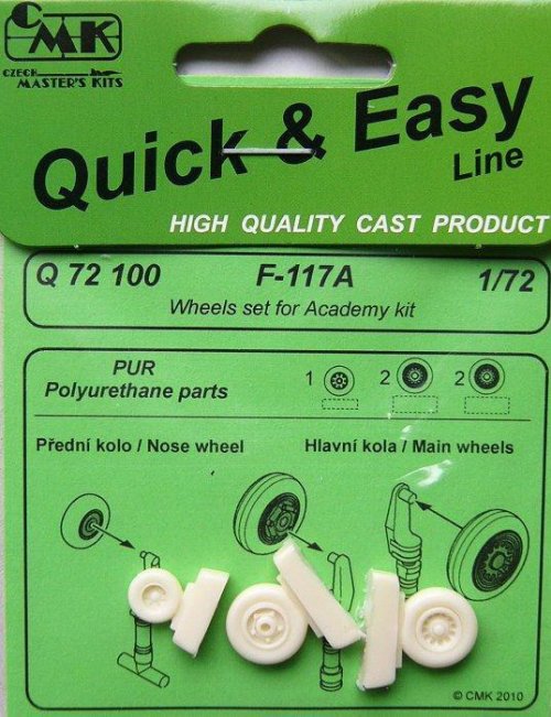 F 117A Wheels for ACA kit