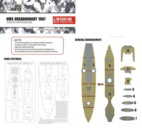 HMS Dreadnought 1907 (For Trumpeter 05328)