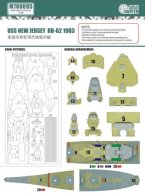 USS New Jersey Bb-62 1983 (For Trumpeter 05702)