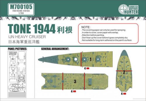 IJN Heavy Cruiser Tone 1944 (For Fujimi 410166)