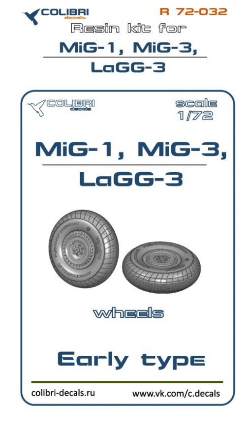 MiG-1, MiG-3, LaGG-3 Early type - wheels