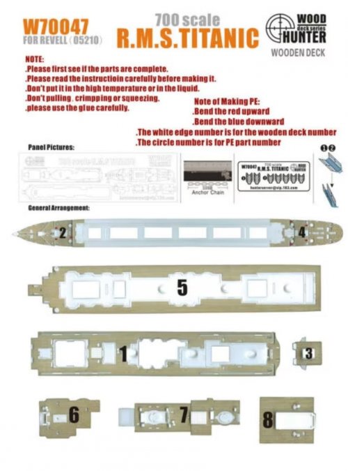 R.M.S TITANIC (for revell05210)