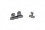 A-4B/P Skyhawk Mainwheels and Nosewheel (early with spoke type hubs), for Airfix kit