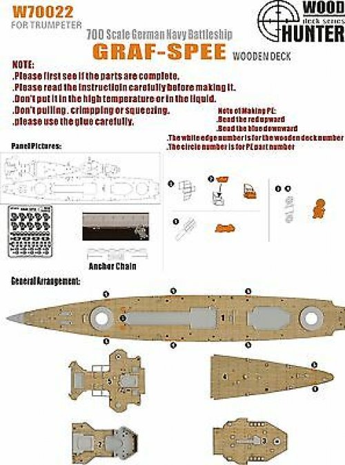 WWII German Graf-spee Panzerschiff 1939