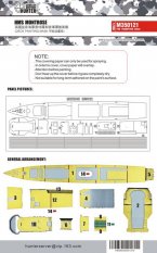 HMS Montrose Deck Painting Mask (For Trumpeter 04545)