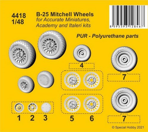 B-25 Mitchell Wheels