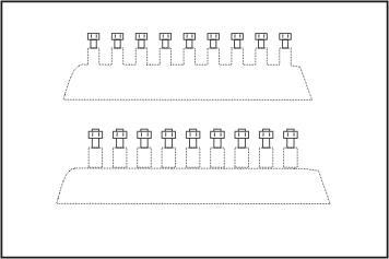 Hexagonal bolt head 0,8 mm (44 pcs)