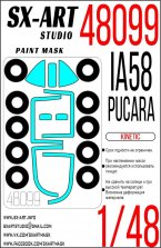 Окрасочная маска для IA-58 Pukara (Kinetic)