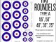    Raf Roundels Type A (55?, 50?, 40?, 35?, 25?) (SX-Art)