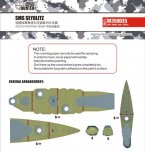 SMS Seydlitz Battlecruiser Deck Paint Masking for Hobby Boss kit #86510