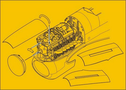 Typhoon Mk.I - Engine set for Airfix kit