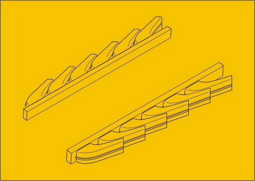 Bf 109G-6 - Exhausts for Airfix kit