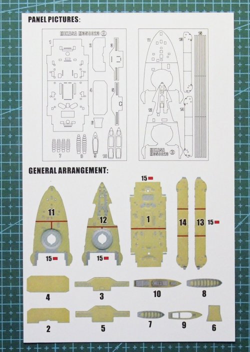 IJN ceuiser tone deck painting mask (for tamiya 78024)