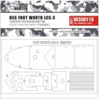 USS Fort Worth LCS-3 deck masking sheet