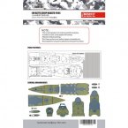 IJN Battleship Nagato 1944 Deck Painting Mask (For Hasegawa 40073)