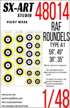 Raf Roundels Type A1 (56?, 49?, 36?, 35?)