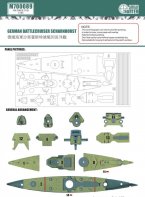 German Battlecruiser Scharnhorst (For Tamiya 77518)