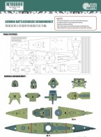 German Battlecruiser Scharnhorst (For Tamiya 77518)