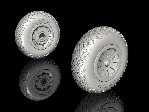 P-51D Mustang - Wheels (Oval Tread Pattern)