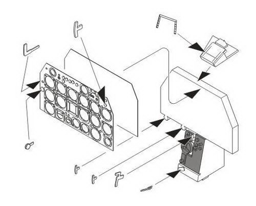 F-86F Sabre-Instrument panel for Has