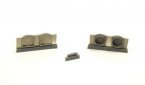 P-40 - Undercarriage Set (contains wheel well structure and canvas covers)