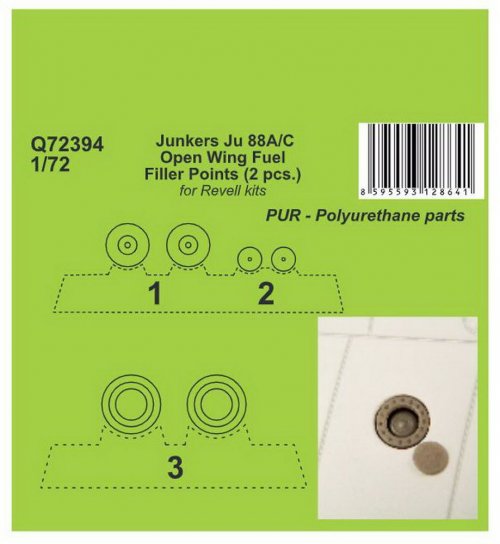 Junkers Ju 88A/C - Open Wing Fuel Filler Points (2 pcs.)