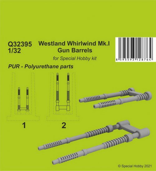 Westland Whirlwind Mk.I Gun Barrels